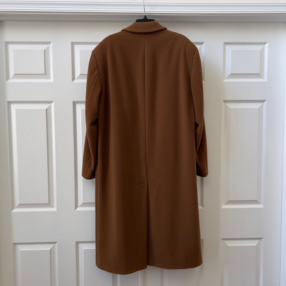Hugo Boss De Tomaso Vintage Brown Wool Over Coat, Made in Italy, Size 42R - Picture 2 of 16